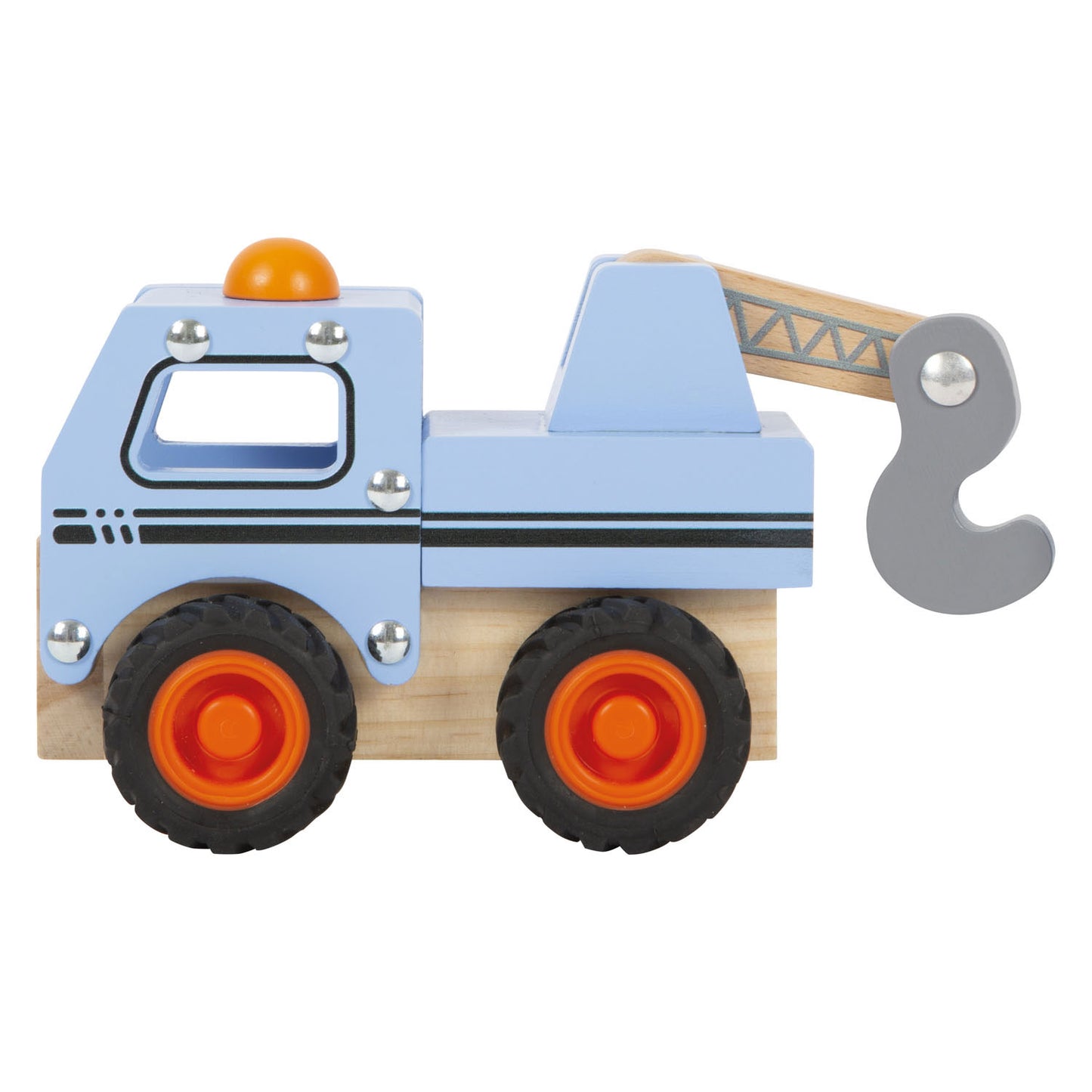 Small Foot - houten sleepwagen blauw