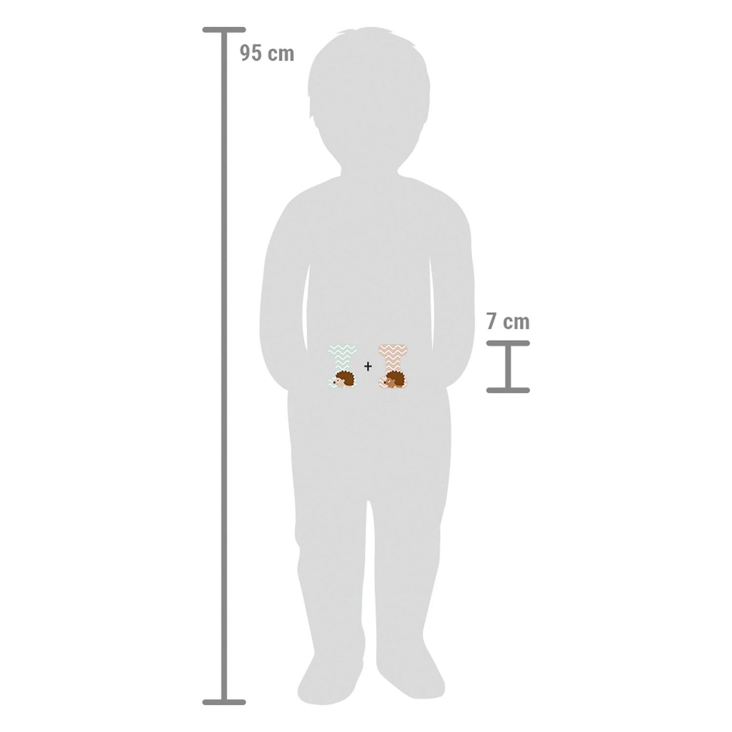 Small Foot - houten dieren kinderletter - i