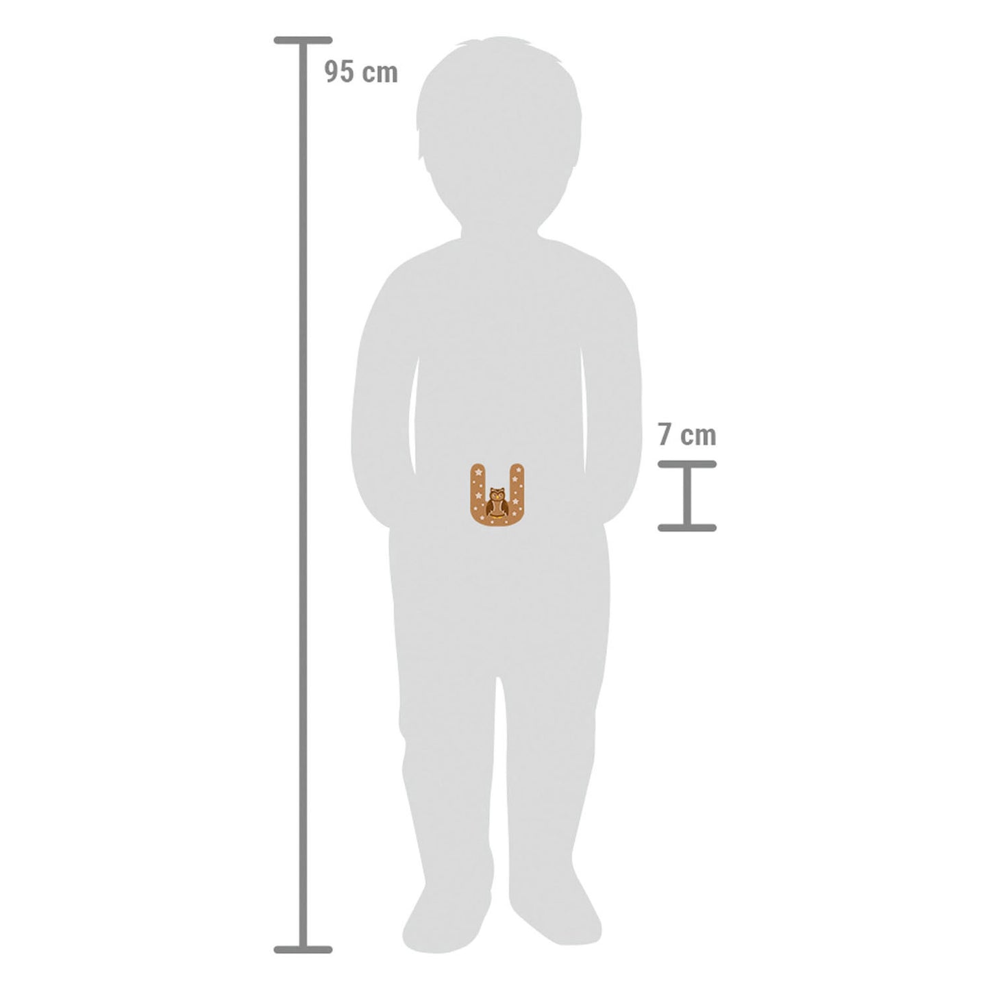 Small Foot - houten dieren kinderletter - u