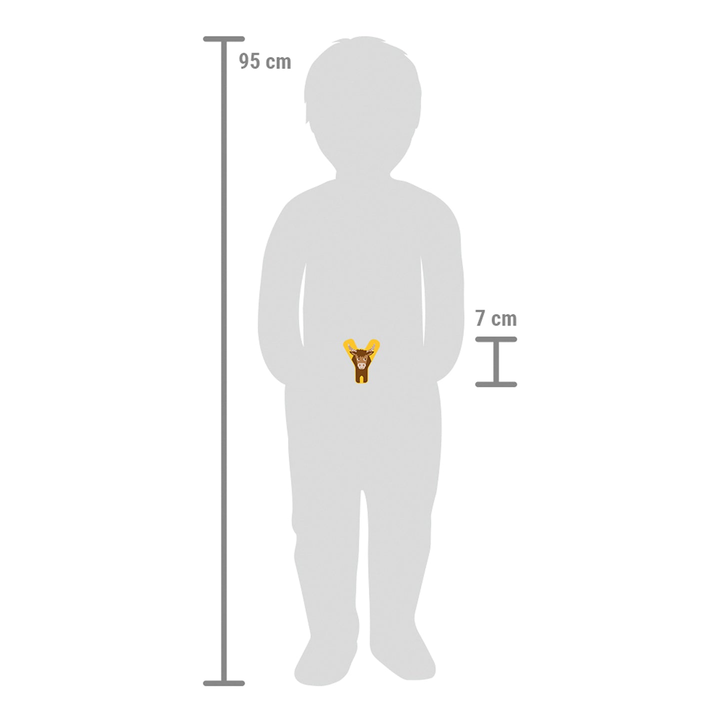 Small Foot - houten dieren kinderletter - y