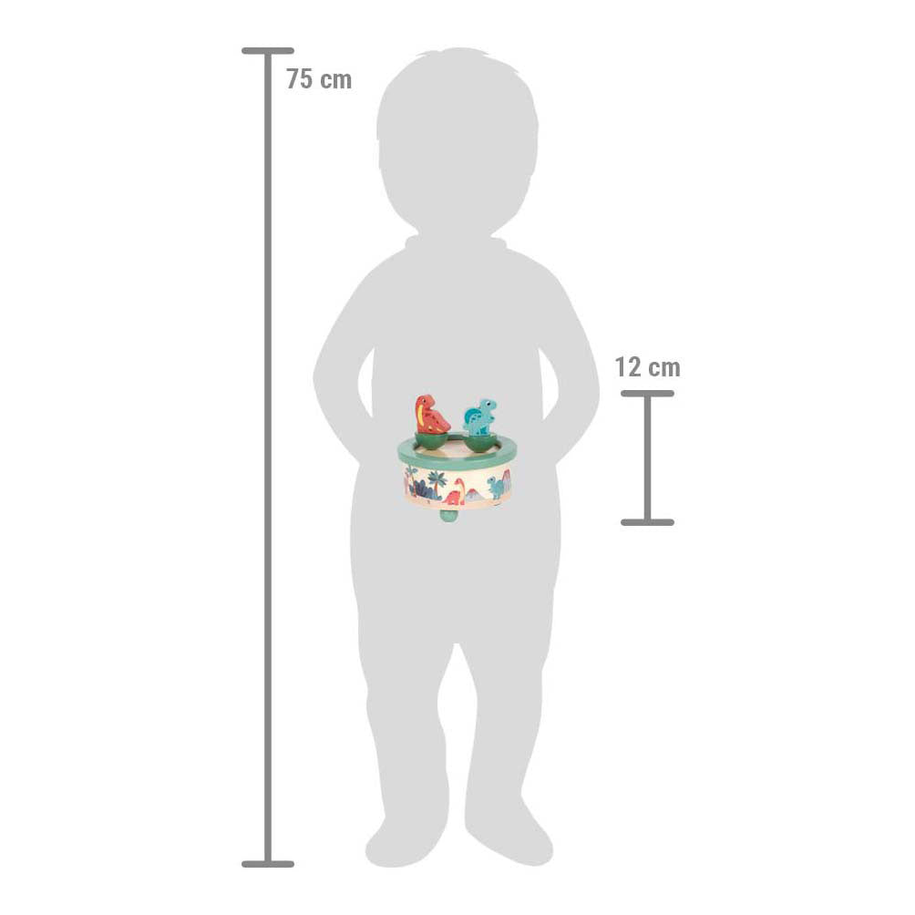 Small Foot - houten muziekdoos dino