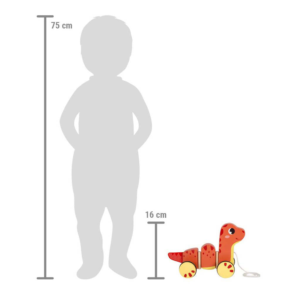 Small Foot - houten trekfiguur dino