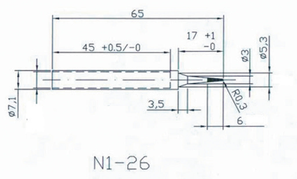 HQ solder tip2 vervangingstip voor solder20 30
