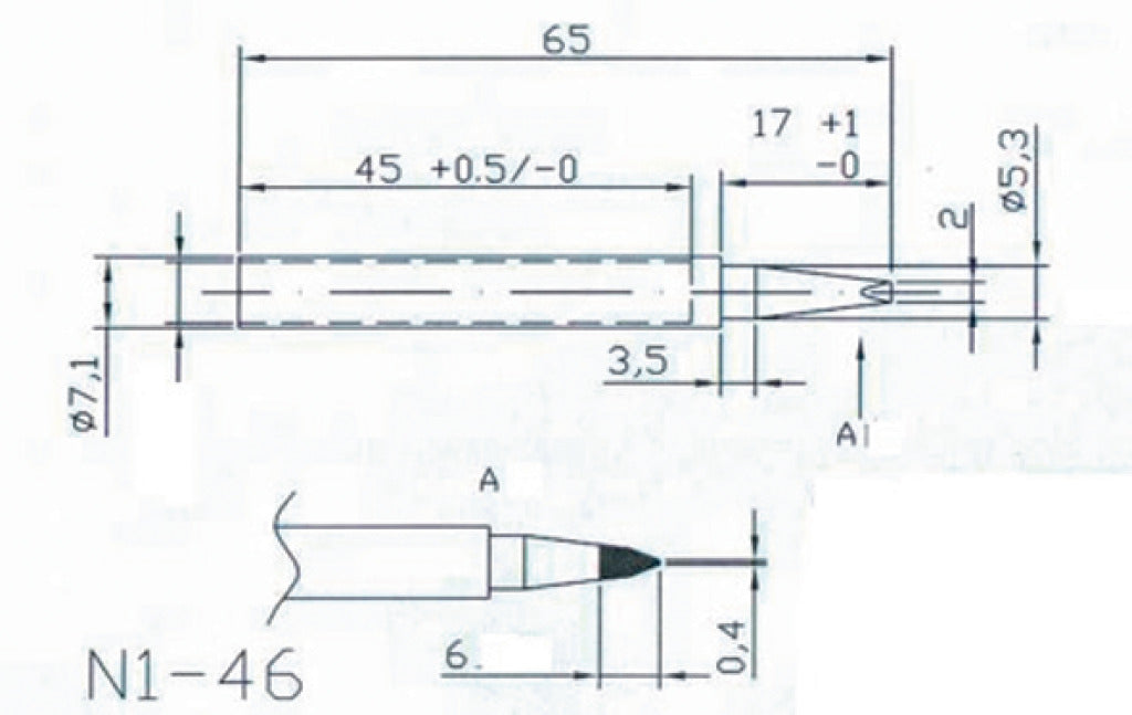 HQ solder tip4 vervangingstip voor solder20 30