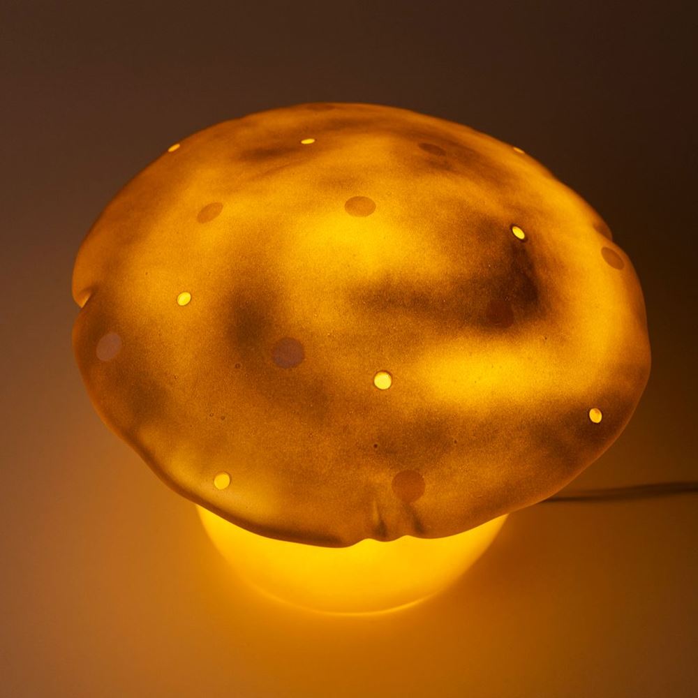 Egmont Lamp Paddenstoel Goud+dimmer.