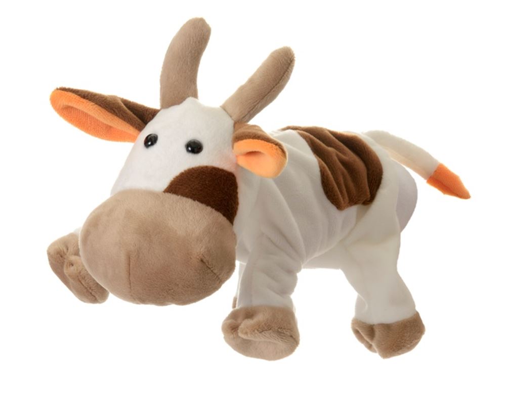 Egmont Handpop dier Koe. 30 cm. 0+
