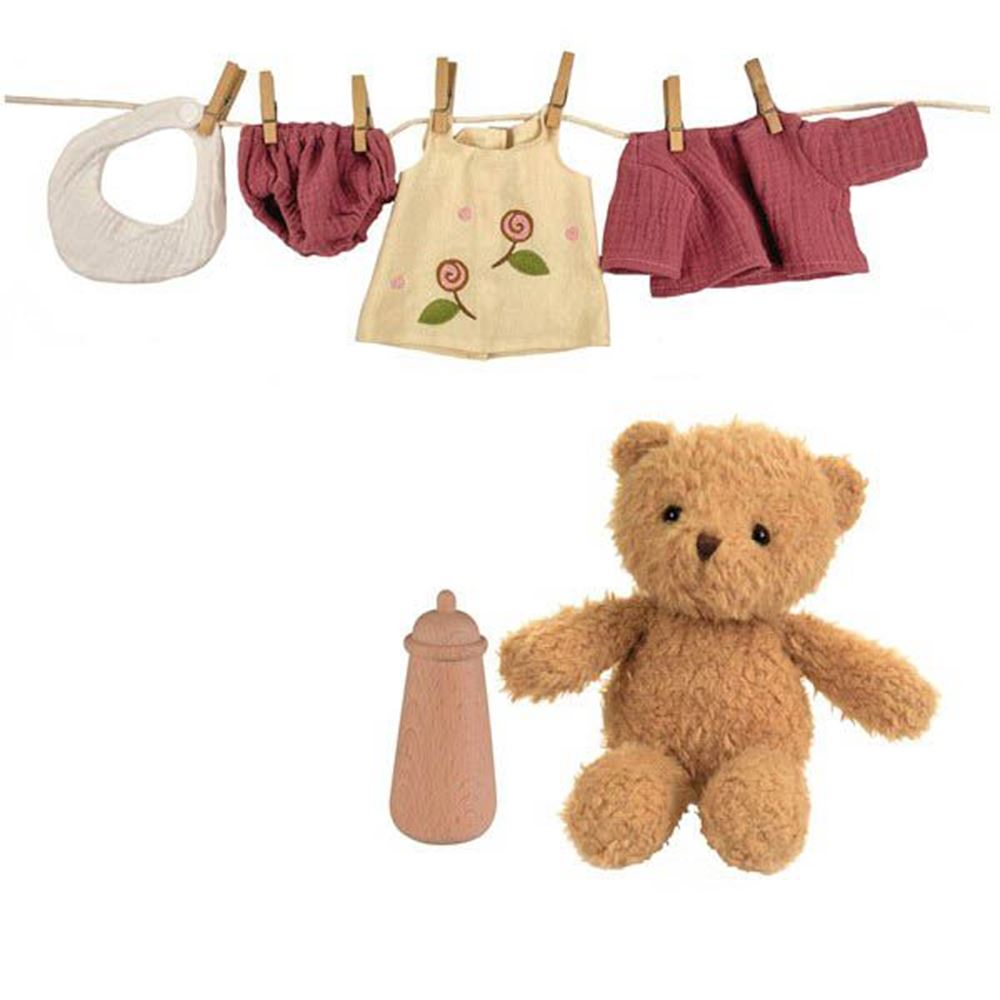 Egmont Moririssette met kleding en koffe