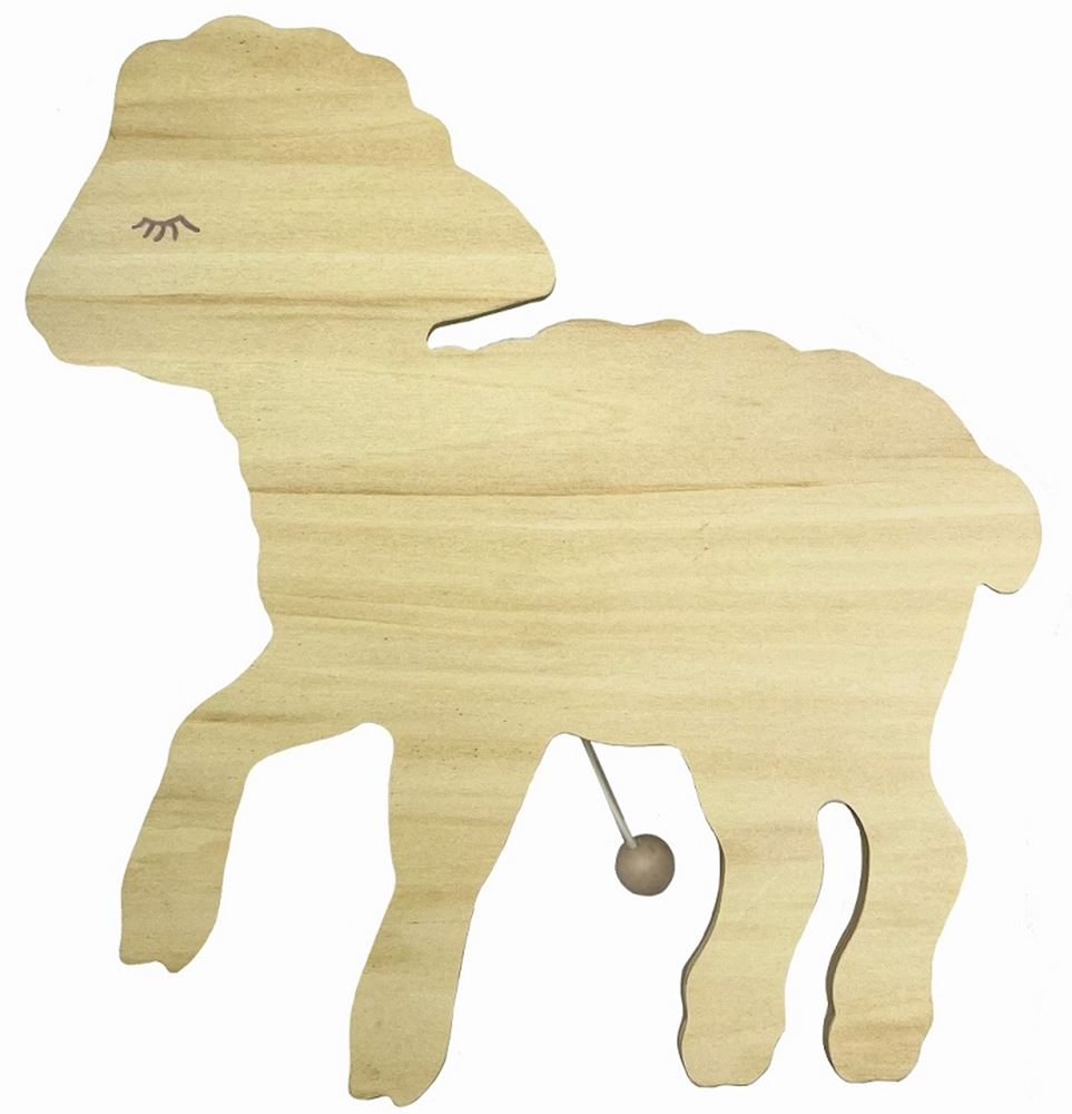 Houten wandmuziekdoos Mary. 25x25x4 cm.