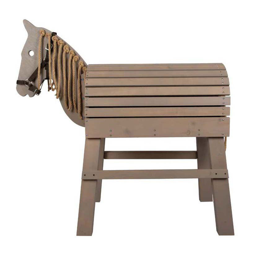 Small Foot - houten paard grijs
