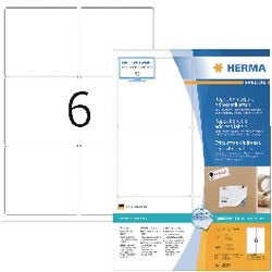 Etiketten HERMA 10317 wit 99,1 x 93,1 mm 600 etiketten