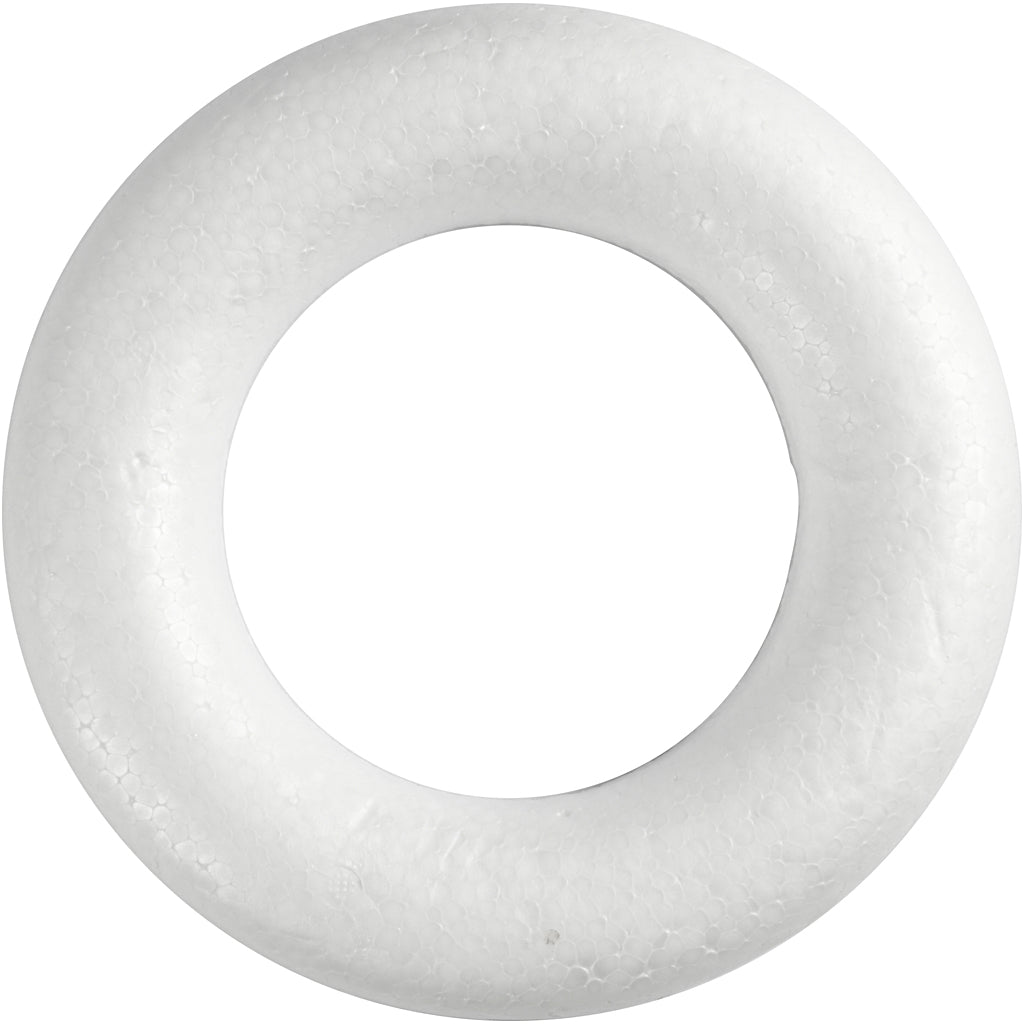 Creativ Company Https: www.cchobby.nl ringen-met-platte-achterkant-20-cm-25-mm-wit-1-stuk