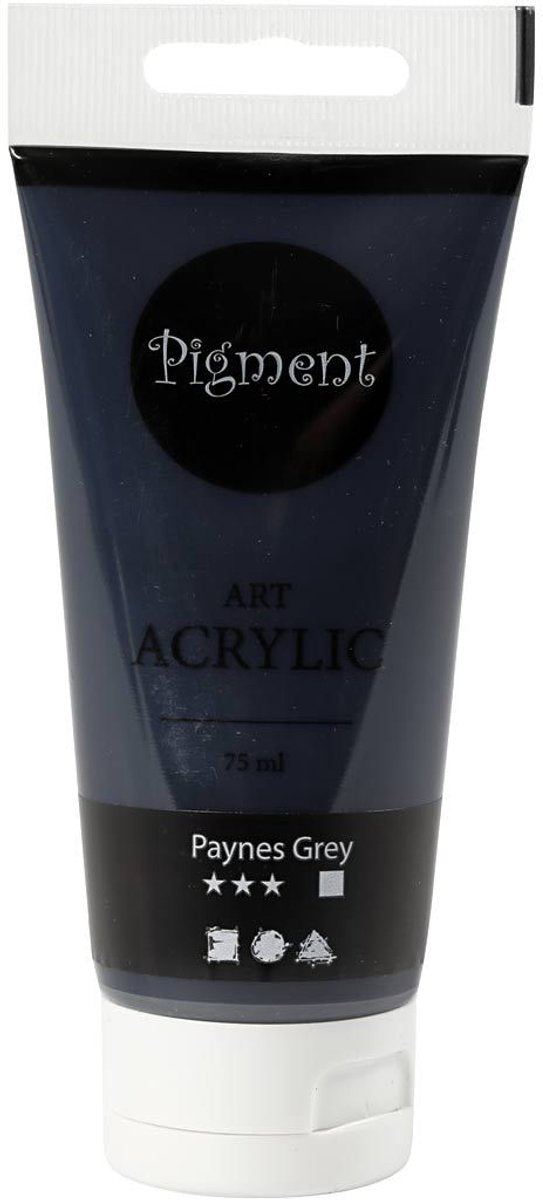Pigment Art acrylverf paynes grijs, 75ml