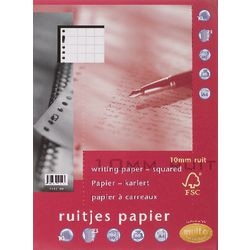 Ringbandinterieurs Multo geruit 1x1cm A4 22x29,5cm