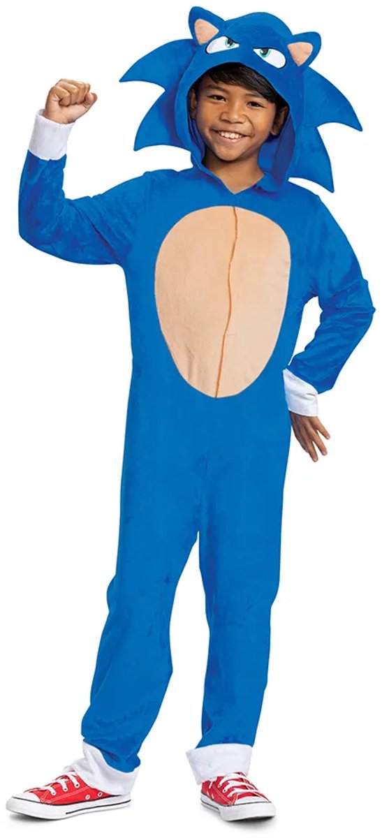 Disguise Sonic movie 3 (sega), sonic movie kostuum classic, maat s (4-6 jaar), jongens