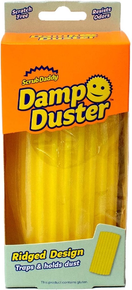 Scrub Daddy damp duster stofdoek – geel – 1 stuk