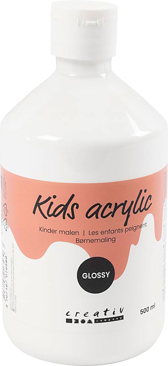 A-Color glossy acrylverf, wit, 01 - glossy, 500 ml