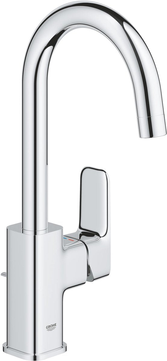 GROHE dice l-size wastafelmengkraan – met trekwaste – energiebesparend (es) – draaibare uitloop – chroom