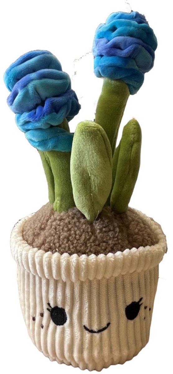 Take Me Home Pluche plant knuffel hyacint decoratie 29cm multicolor.