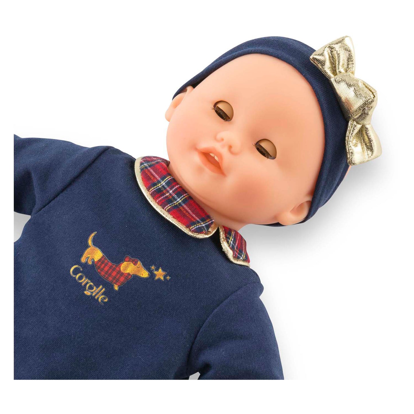 Corolle babypop calin margaux holidays zachte pop 30cm blauw vanillegeur.