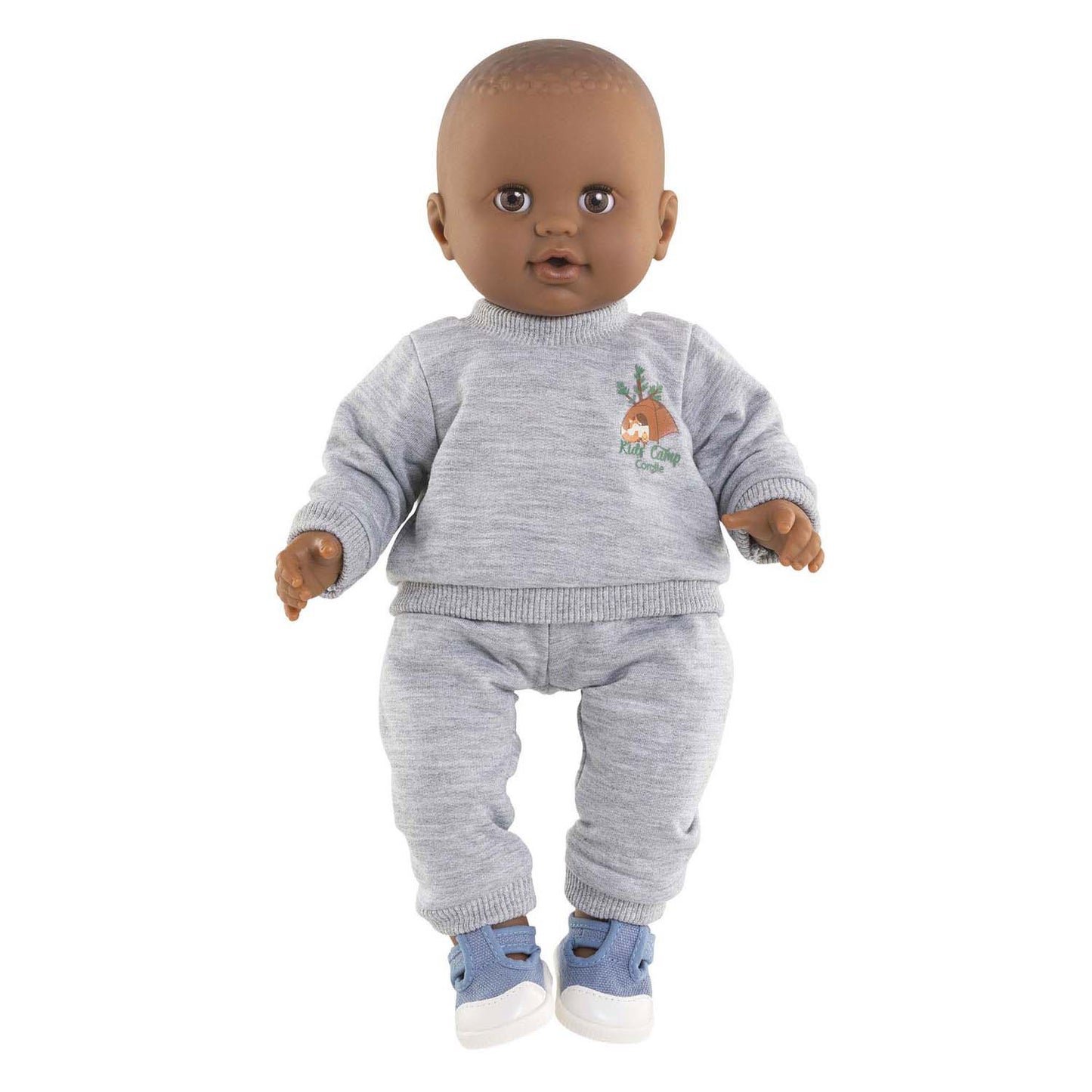 Corolle grijs joggingpak kleine ontdekker - 36cm