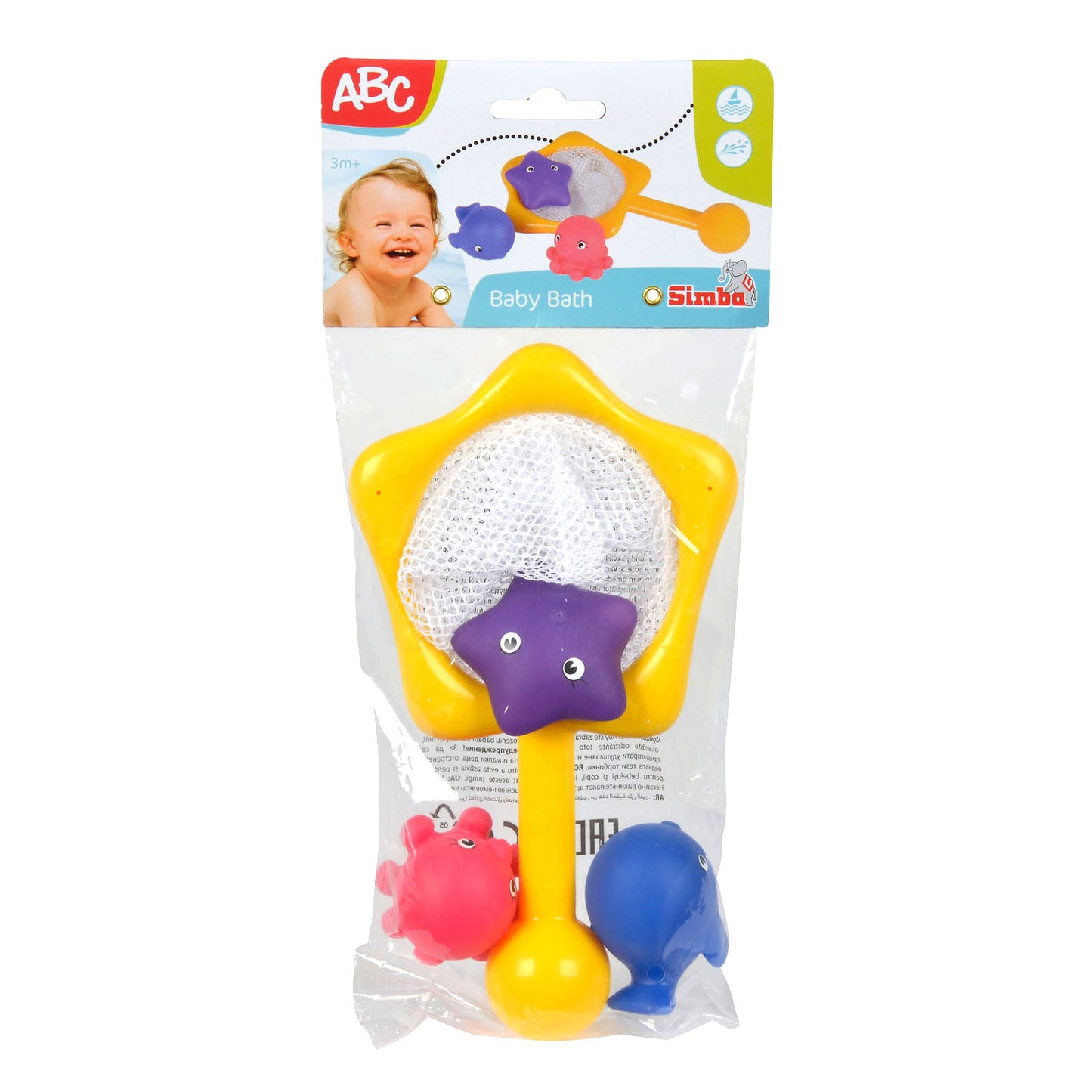 ABC baddieren met schepnet, 4dlg.