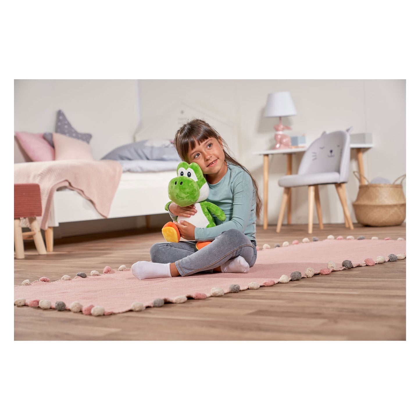 Simba Super mario yoshi knuffel pluche, 30cm