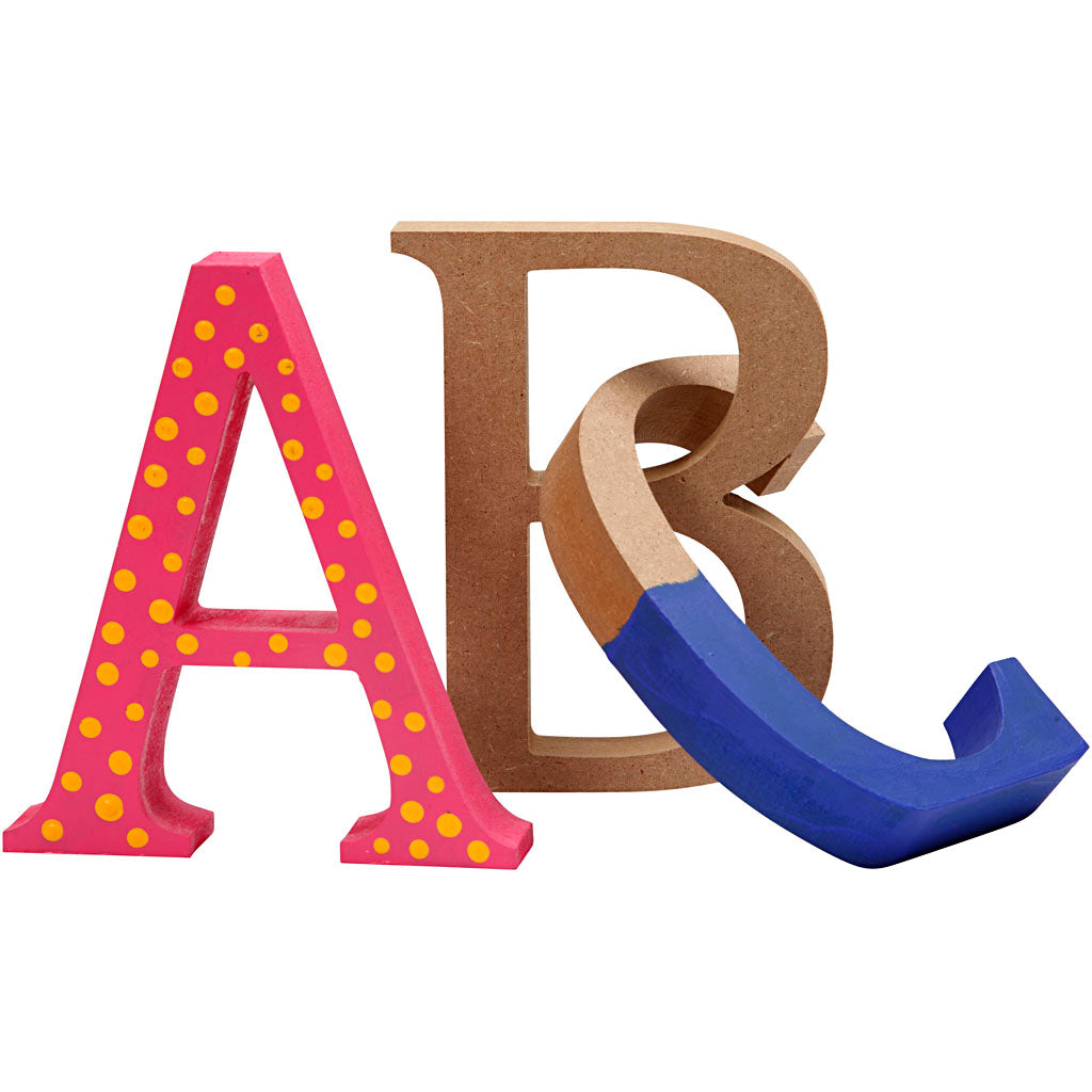Creativ Company Https: www.cchobby.nl letter-a-h-8-cm-b-7-cm-dikte-1-5-cm-1-stuk