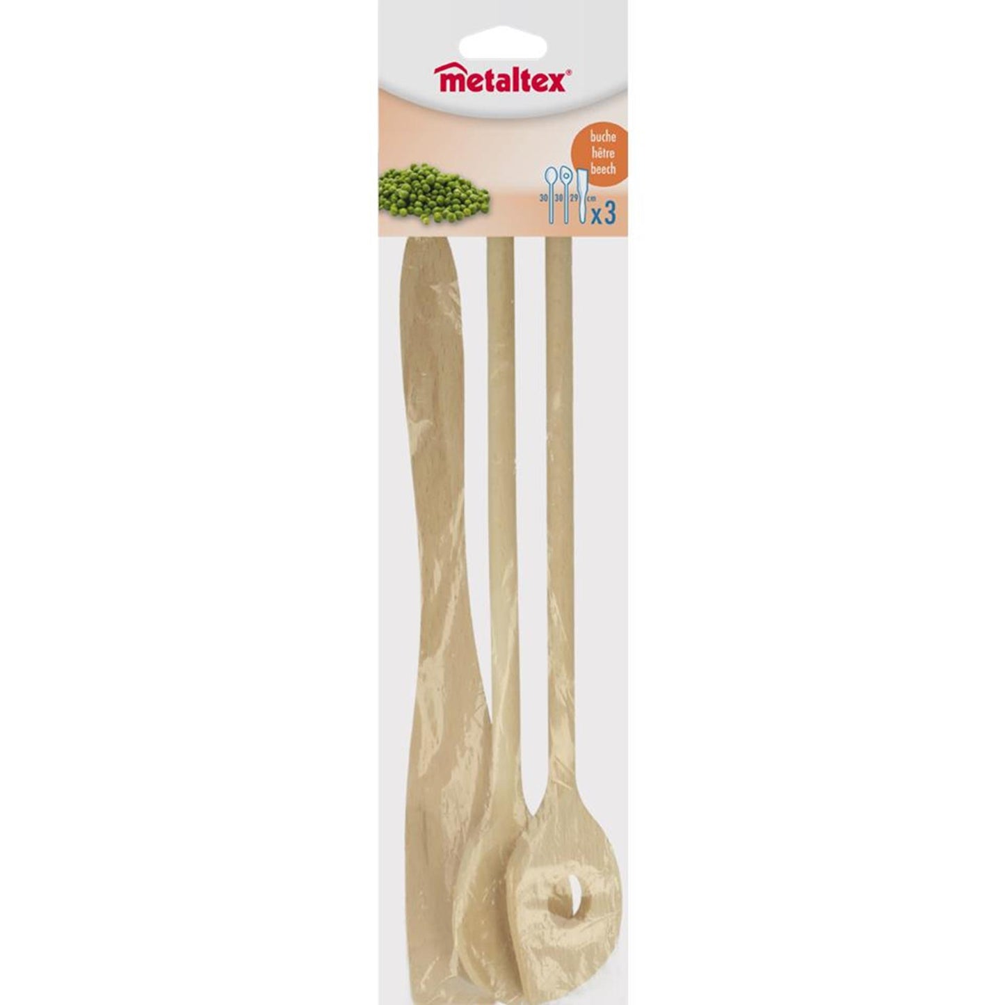 Metaltex spatel pollepelset 3-delig 27cm