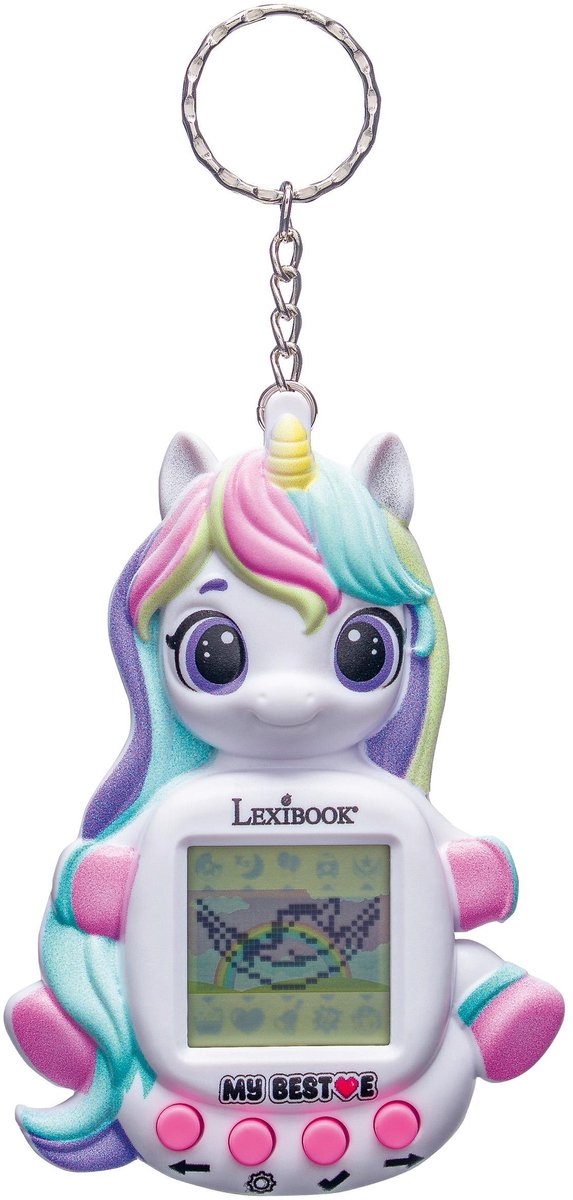 Lexibook My best-e® unicorn console met lcd-scherm en sleutelhangerbevestiging