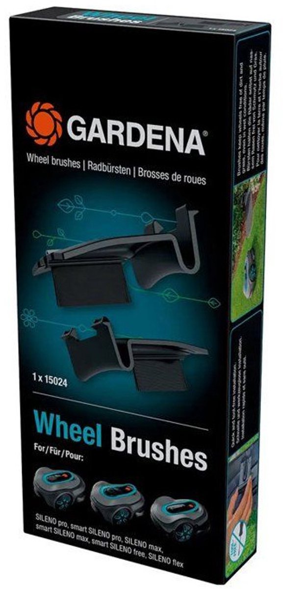 GARDENA – wielreinigingsborstels – sileno max free sense – 2-delig