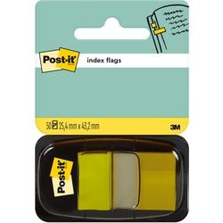 Post-it Index 680-5-ge 25mm geel beschrijfbaar gemakkelijk verwijderbaar 50vel
