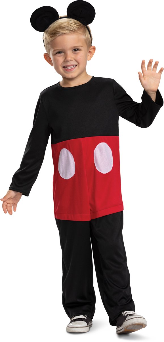 Disguise Disney - preschool cg mickey friends, mickey kostuum classic, maat s (5 - 6 jaar), jongens