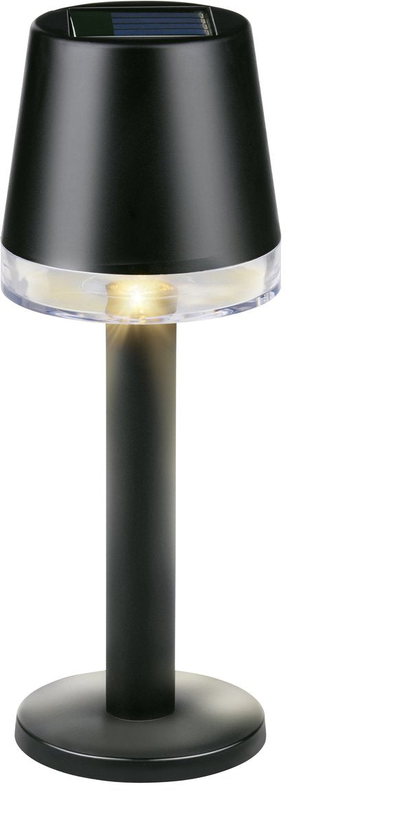 Merkloos Sans Marque Solar tafellamp - led - verstelbaar - zwart