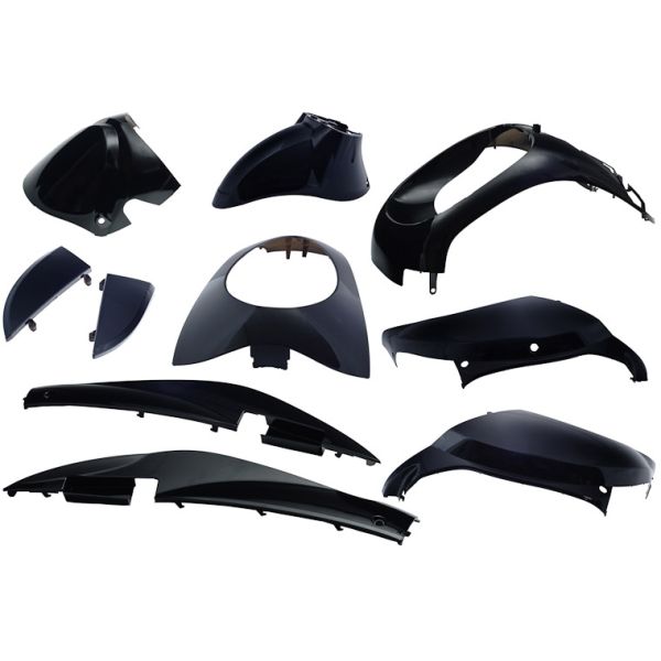 Edge Plaatset 10-delig voor sym mio - zwart metallic