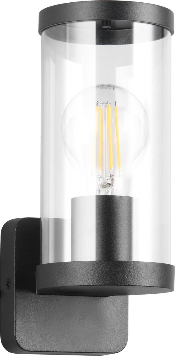 RL LIVE YOUR LIGHT Reality bonito - wandlamp - zwart mat - excl. 1x e27 4w - buitenverlichting - ip44