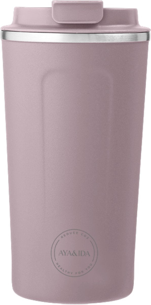 Aya Ida Aya ida - cup2go - thermosbeker - koffiebeker - coffee to go - reisbeker - meenemen - 500ml - lavender