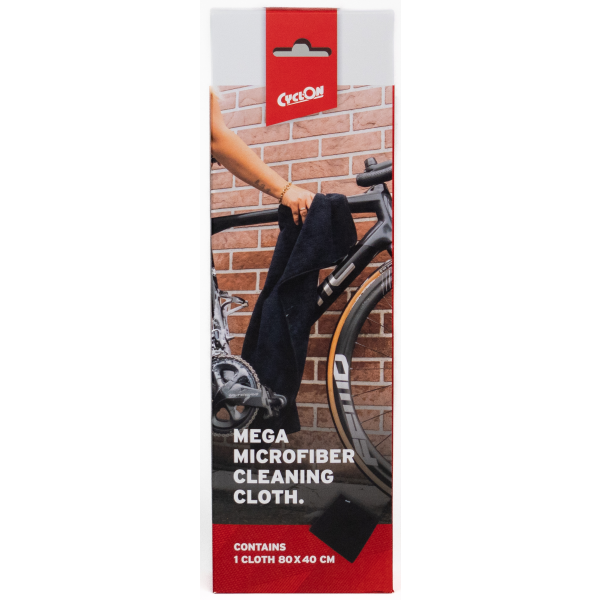 CyclOn Schoonmaakdoek mega 80x40cm - zwart