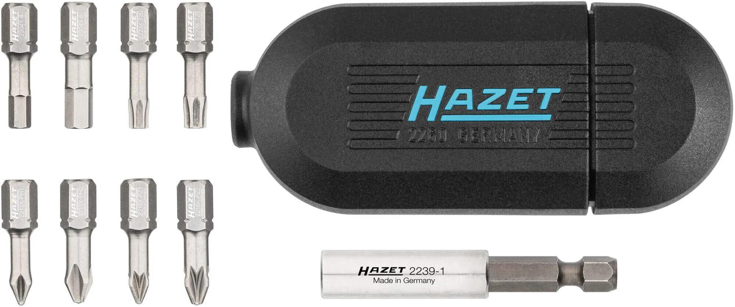 HAZET bitsatz 2260x 10n bit sets stainless steel m. bracket