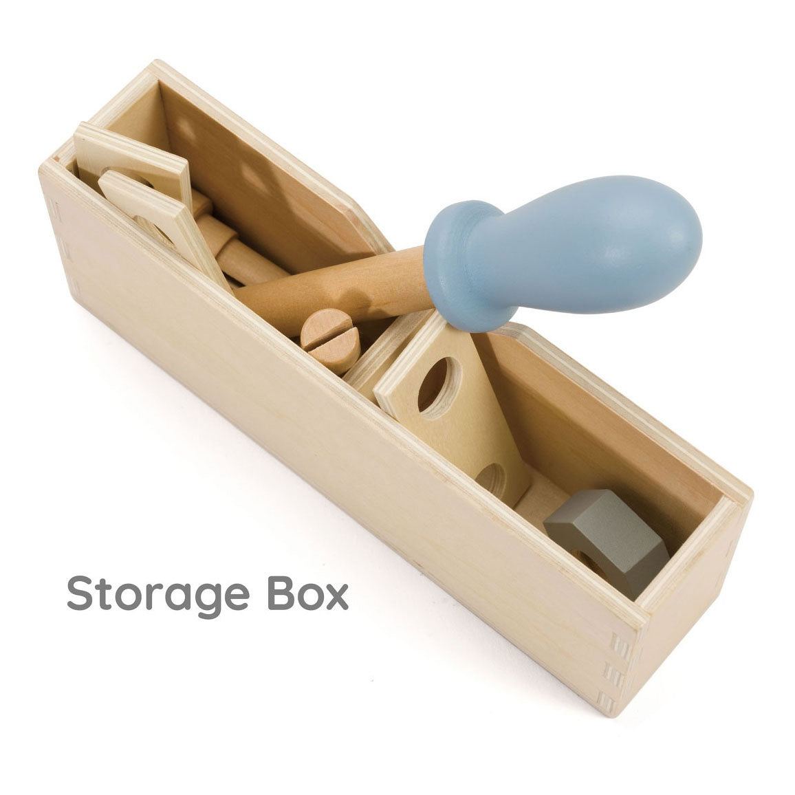 Classic World houten gereedschapskist modern, 27dlg.
