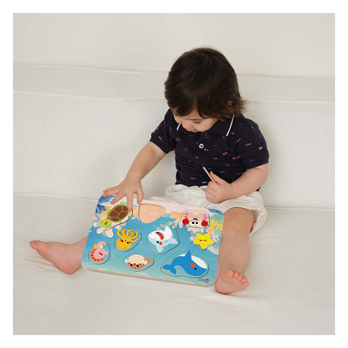 Classic World houten puzzel oceaan - 9st.