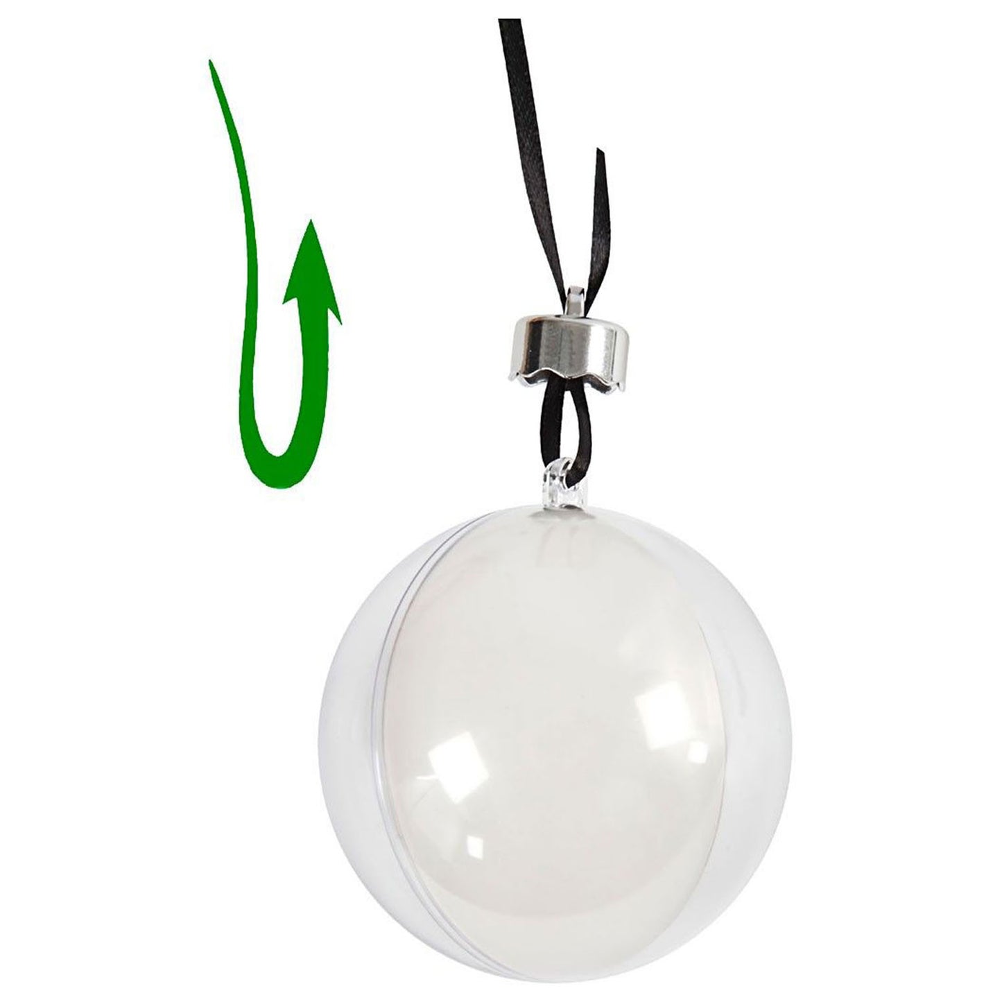 Creativ Company Decoratie kerstballen tweedelig, 5st.