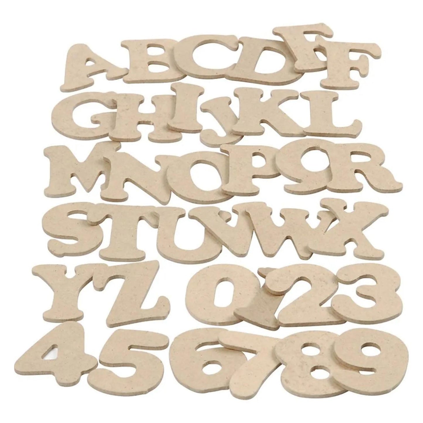Creativ Company Letters cijfers - mdf, 288st.
