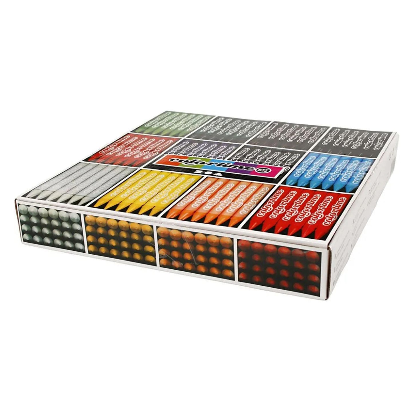 Creativ Company Https: www.cchobby.nl colortime-kleurkrijt-l-10-cm-dikte-11-mm-diverse-kleuren-12x24-stuk-1-doos