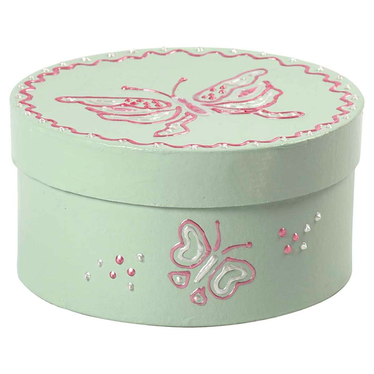 Creativ Company Ronde doosjes papier-maché, 3st.