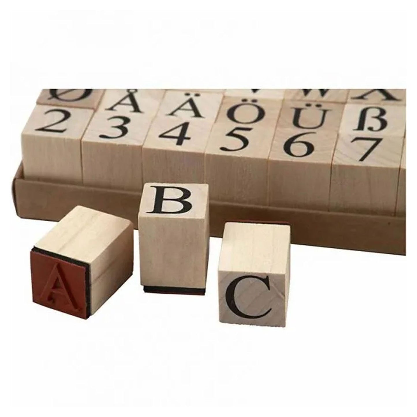 Creativ Company Houten stempelset, 45dlg.