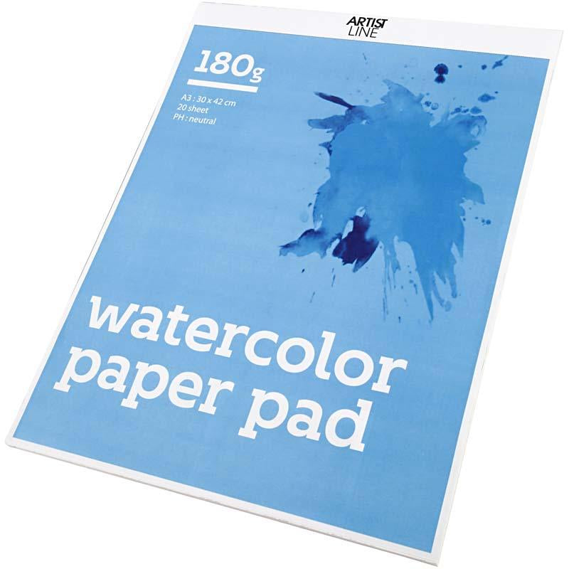 Creativ Company Aquarelblok wit a3, 20 vellen
