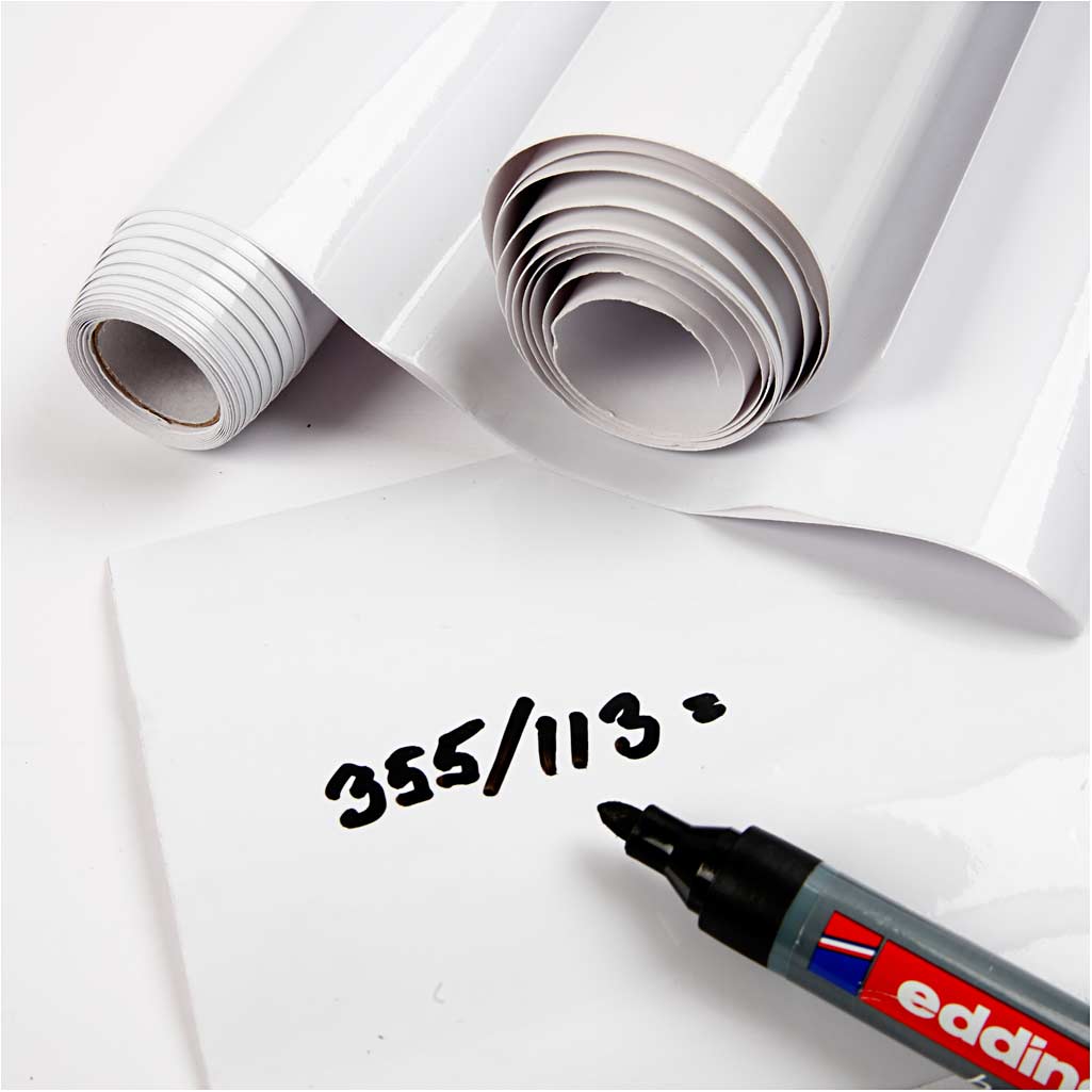 Creativ Company Whiteboard folie wit, 2m