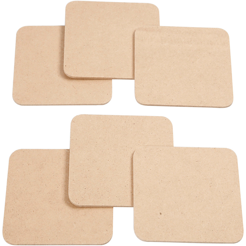 Creativ Company Onderzetters mdf 10x10cm, 50st.