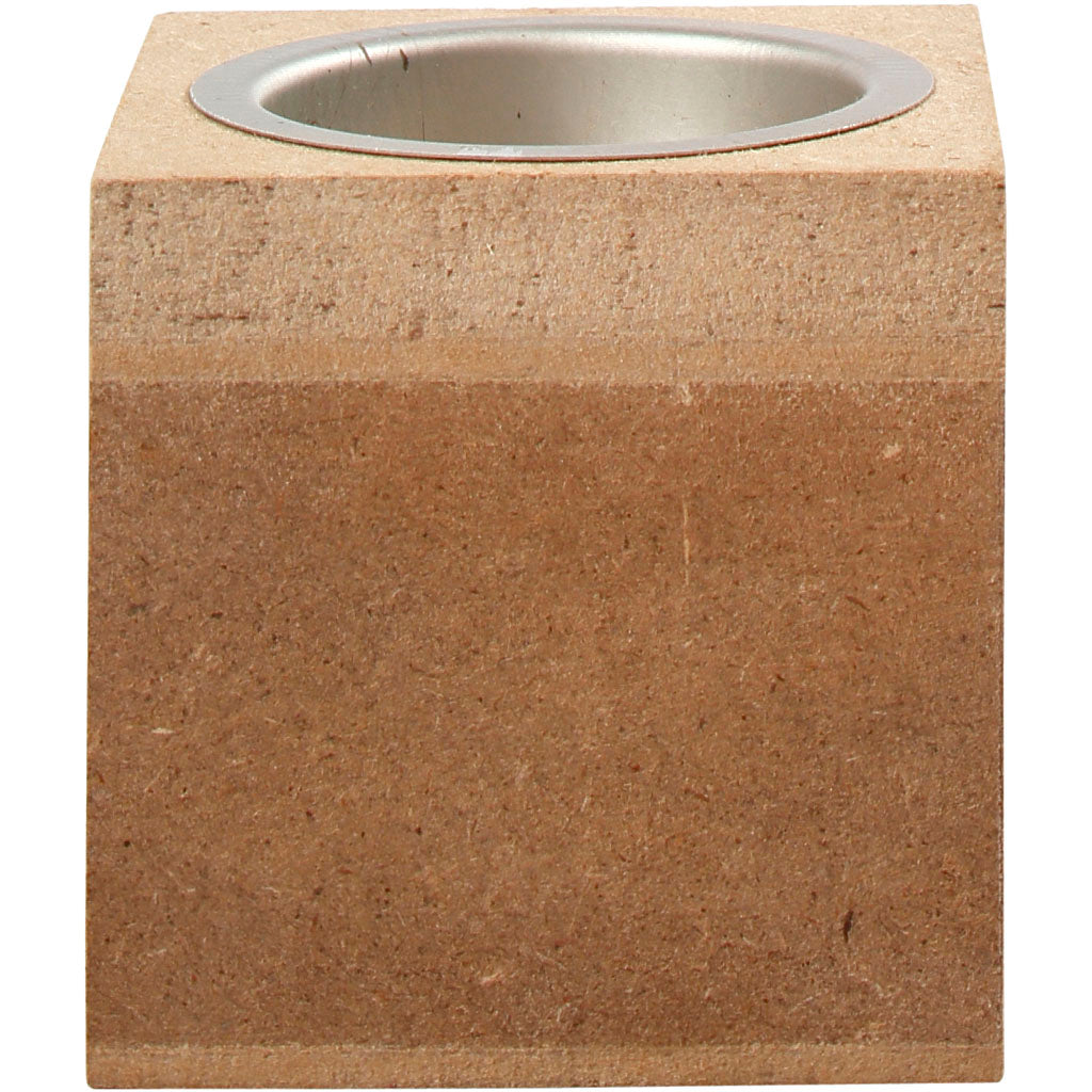 Creativ Company Waxinelichthouder hout, 6cm