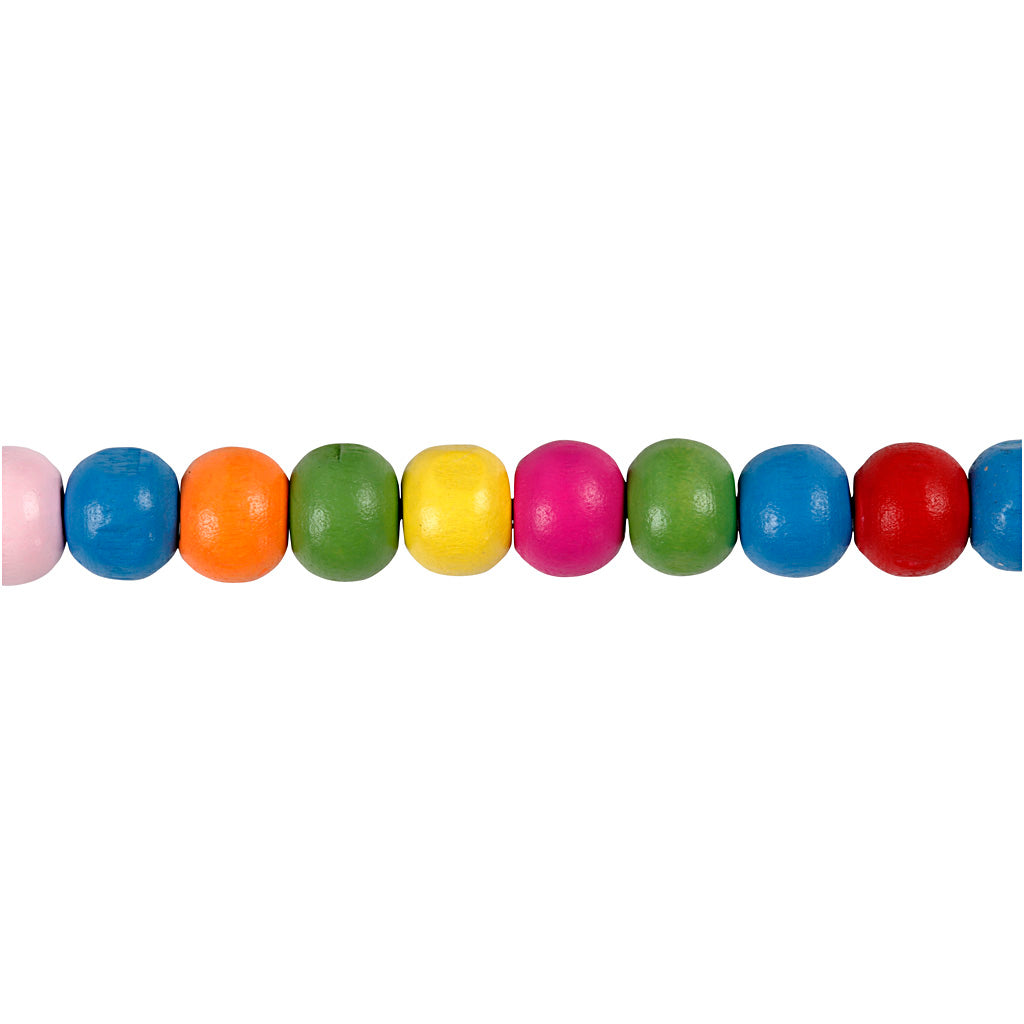 Creativ Company Houten kralen mix 8mm, 90st.
